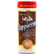 Кофейный напиток Lotte let's be CAPPUCCINO (Лотте Капучино) 0,24 л x 30 ж/б 