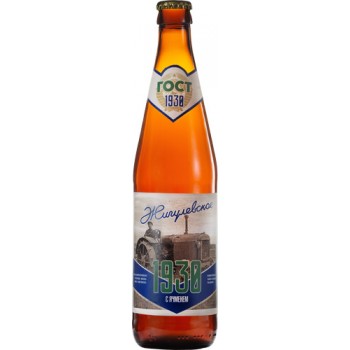 Пиво Таркос Жигулевское 1930 светлое нефильтрованное пастеризованное 0,5 x 20 ст.бут. алк. 3,6%