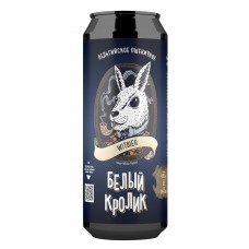 Пиво Таркос White Rabbit Белый кролик светлое пшеничное нефильтрованное пастеризованное 0,5 x 12 ж/б алк. 4.8%