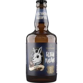 Пиво Таркос White Rabbit Белый кролик светлое пшеничное нефильтрованное пастеризованное 0,45 x 6 ст.бут. алк. 4.8%