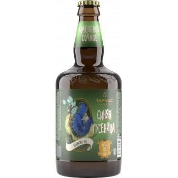 Пиво Таркос Синяя Гусеница светлое нефильтрованное 0,5 x 12 ст.бут. алк. 6,6%
